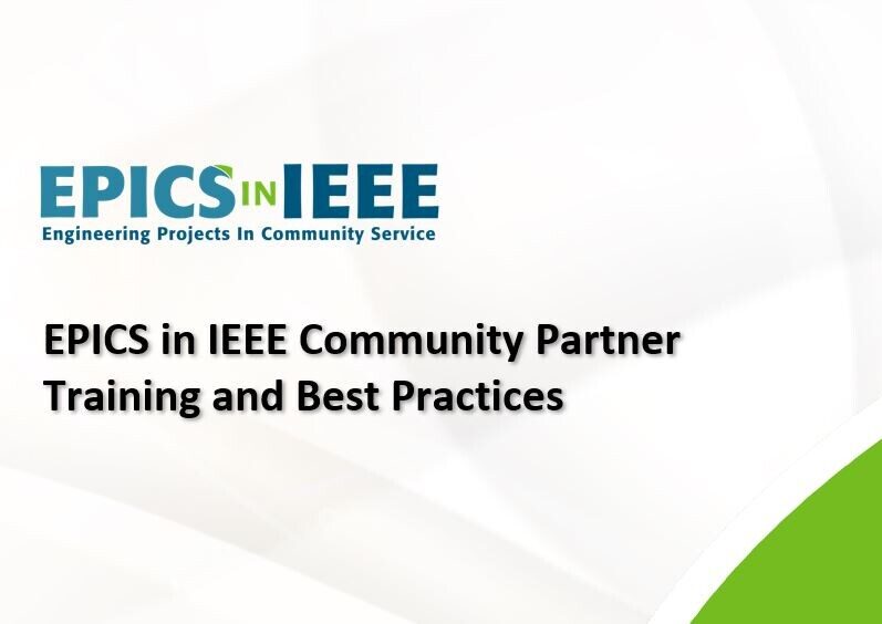 EPICS in IEEE Community Partner Training and Best Practices