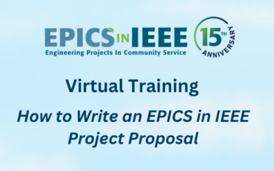 Virtual Training: How to Write an EPICS in IEEE Project Proposal – 2024